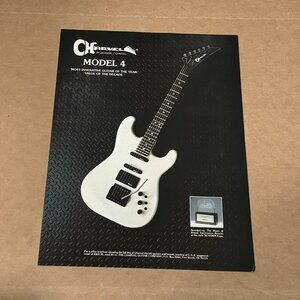 Model 4 - Charvel Jackson Guitars - 1987 Print Advertisement